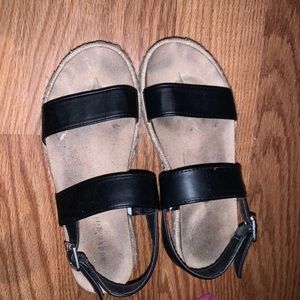 Black Platform Sandals